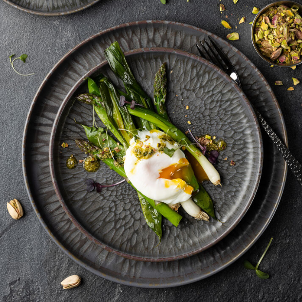 Nocturne Coupe Plate 7-inch from Glassware UK, elegant round ceramic plate with a smooth finish and subtle design.
