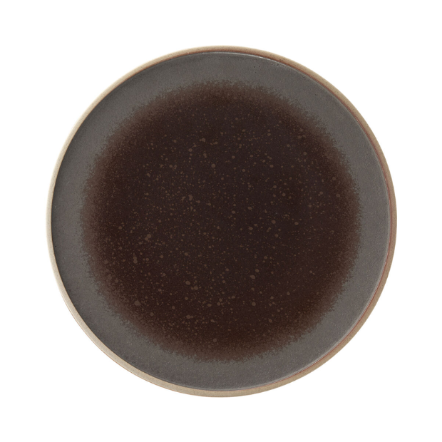 Glassware UK 7-inch truffle plate with a smooth ceramic surface, ideal for serving small confections or appetizers.