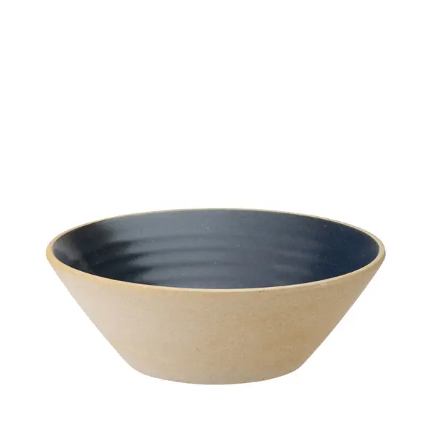 Glassware UK Ink Conical Bowl, 7.5-inch (19.5cm), ceramic bowl with a sleek, conical shape and glossy finish.
