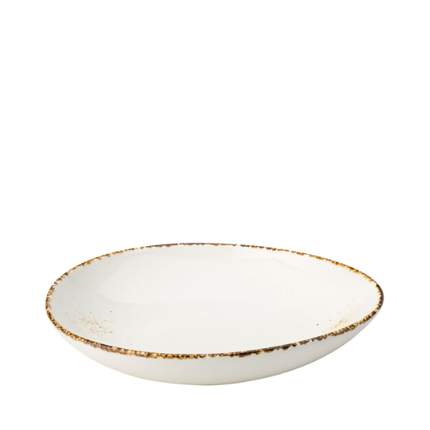 Glassware UK Umbra Coupe Bowl, 10.25-inch (26cm) clear glass bowl with smooth rounded edges and elegant design.
