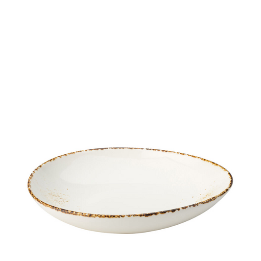 Glassware UK Umbra Coupe Bowl, 10.25-inch (26cm) clear glass bowl with smooth rounded edges and elegant design.