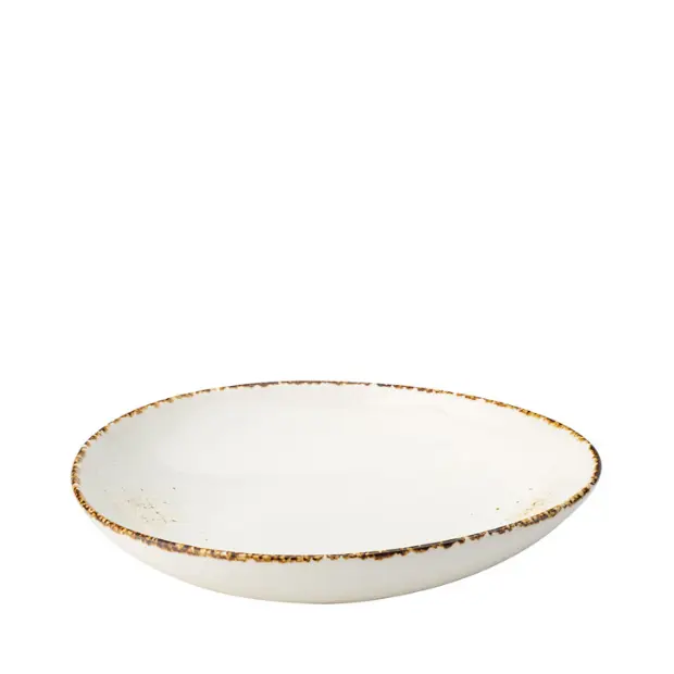 Glassware UK Umbra Coupe Bowl 10.25-inch (26cm) with clear glass design, showcasing its wide, shallow shape and smooth rim.
