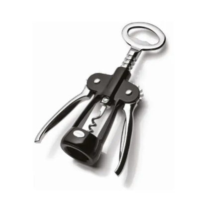 Ghidini Winged Corkscrew with Professional Spiral - Black