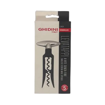 Ghidini Endless Screw Wine Opener - Black