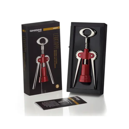 Ghidini Tavernello Corkscrew in Gift Box - Red