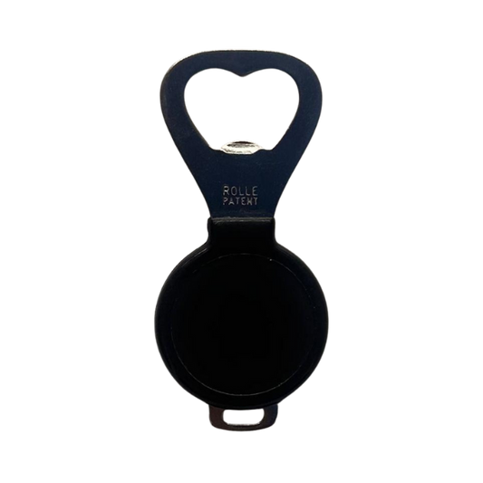 Nickel plated Ghidini bottle opener accessory with sleek design, ideal for opening bottles, displayed on a plain background