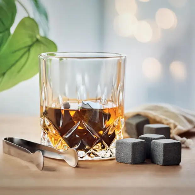 Luxury Bamboo gift set with two tumblers in a stylish bamboo box by Glassware UK, perfect for elegant gift-giving.