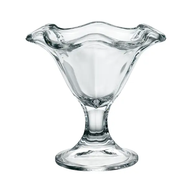Bormioli Rocco Primavera dessert glass bowl with clear glass and elegant design, suitable for serving desserts or small snacks