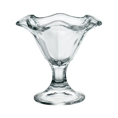 Bormioli Rocco Primavera dessert glass bowl with clear glass and elegant design, suitable for serving desserts or small snacks