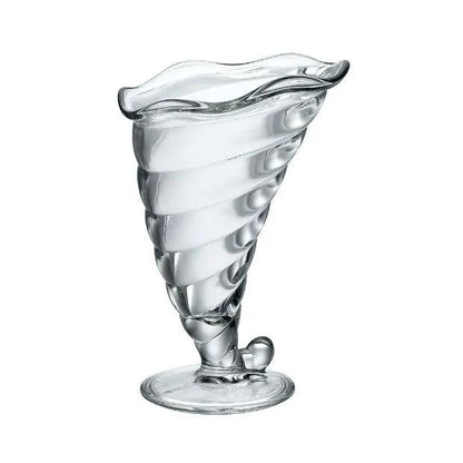 Set of two Bormiol Rocco Fortuna cocktail glasses, 320ml, clear glassware for desserts and drinks, by Glassware UK.