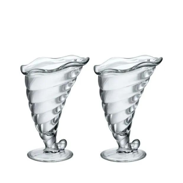Set of two Bormioli Rocco Fortuna cocktail glasses, 320ml, elegant glassware for desserts or drinks, by Glassware UK