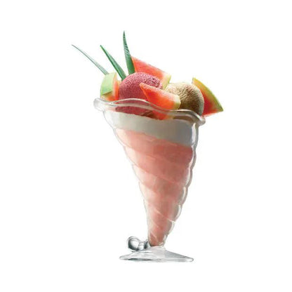 Set of two Bormiol Rocco Fortuna dessert cocktail glasses, 320ml, clear glassware with elegant design from Glassware UK.