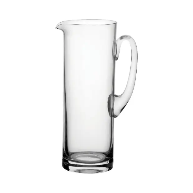 Contemporary Crystal Pitcher 2L with elegant design, made by Glassware UK, showcasing a clear, stylish jug for serving beverages.