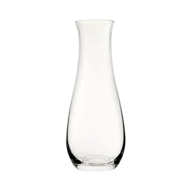 Clear 750ml glass carafe by Glassware UK, showcasing its sleek, transparent design perfect for serving beverages.
