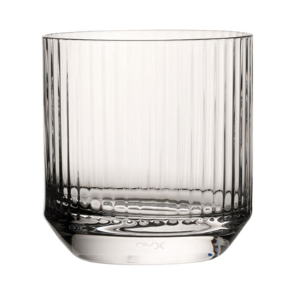 Set of six Big Top DOF whisky tumblers from Glassware UK, 320ml capacity, clear glass with a sturdy design for whiskey.