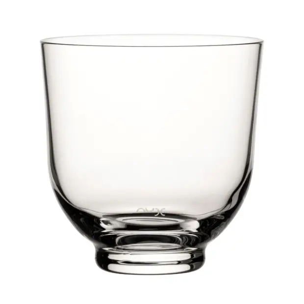 Set of six Hepburn 380ml whisky tumblers by Glassware UK, clear glass drinkware with a classic shape and smooth finish.