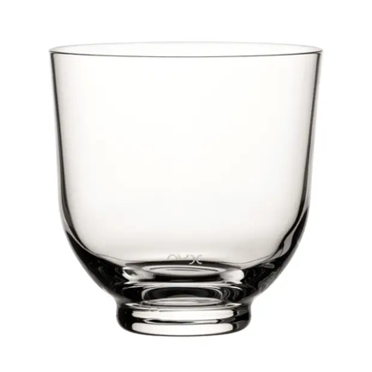 Set of six Hepburn 380ml whisky tumblers by Glassware UK, clear glass drinkware with a classic shape and smooth finish.