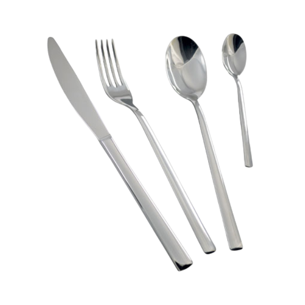 Laura Table Knife from Svanera, part of Glassware UK's cutlery collection, featuring a sleek stainless steel design.