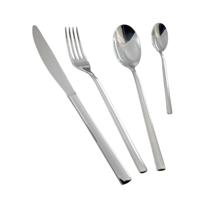 Laura Table Knife from Svanera, part of Glassware UK's cutlery collection, featuring a sleek stainless steel design.