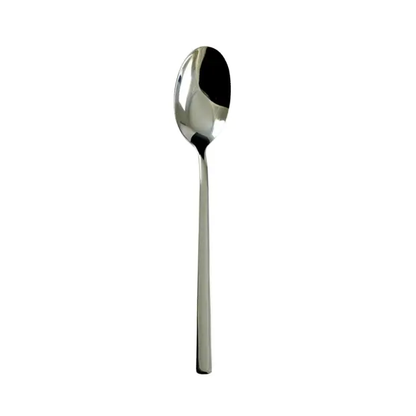 Laura Table Spoon from Svanera, elegant cutlery with a sleek stainless steel design, displayed on a plain background.
