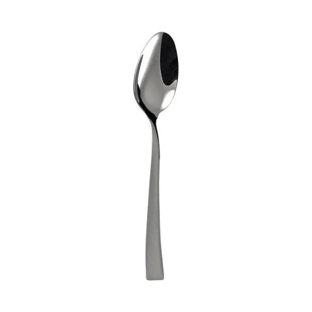 Svanera Selena tea spoon from Glassware UK, showing a sleek, polished cutlery piece with a rounded handle and shiny finish.