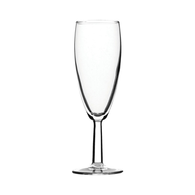 Set of six Saxon Champagne Flutes by Glassware UK, 150ml, elegant crystal glassware for celebrating special occasions