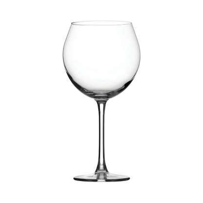 Set of six Glassware UK Enoteca red wine glasses, 640ml capacity, clear glass with elegant stems for enjoying red wine.