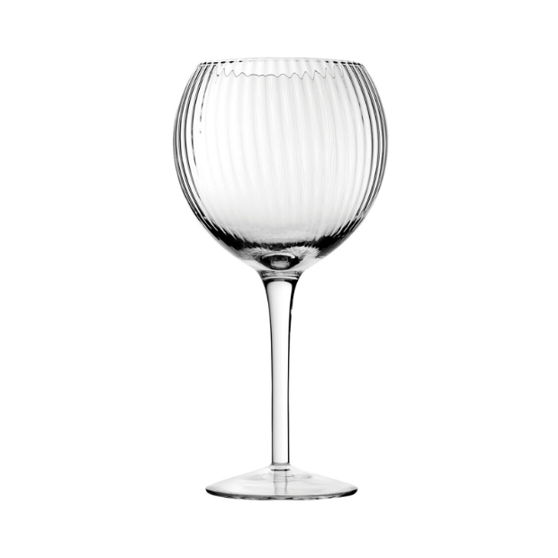 Set of six 580ml Hayworth gin glasses by Glassware UK, featuring elegant design and clear glass construction.