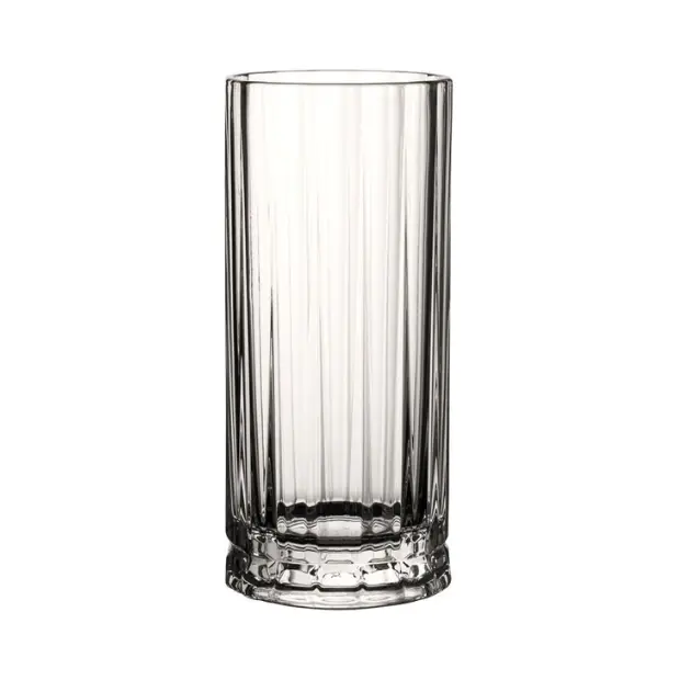 Set of six Wayne Highball Glasses by Glassware UK, 250ml capacity, clear glass with a sleek modern design.