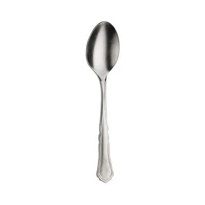 Stone washed Pintinox Settecento coffee spoon by Glassware UK, featuring sleek stainless steel cutlery with a modern design.