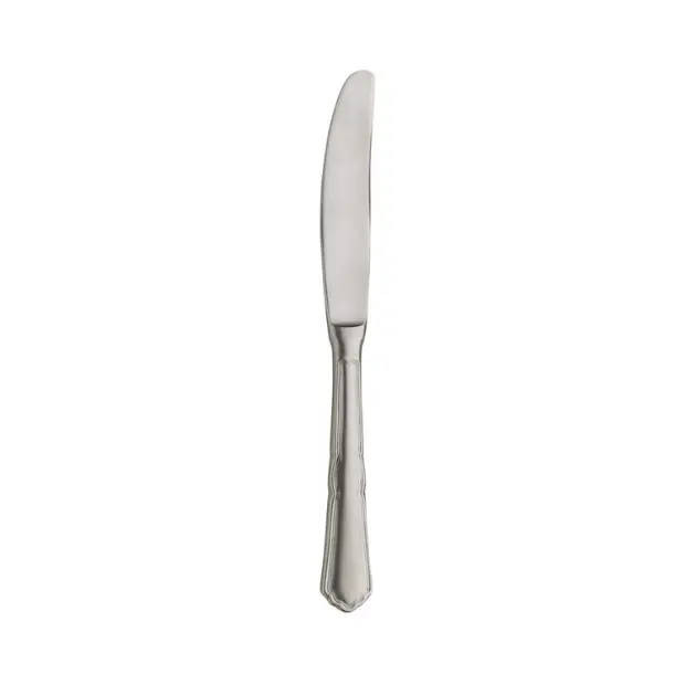 Stone washed Pintinox Settecento table knife from Glassware UK, part of cutlery set, with a sleek stainless steel finish.