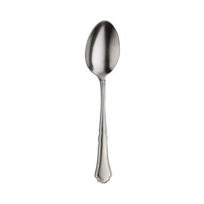 Glassware UK Pintinox Settecento stone-washed table spoon, elegant cutlery with a sleek, textured finish, perfect for dining.