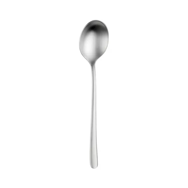 Glassware UK Pintinox Sky Satin tea spoon, elegant cutlery with a satin finish, shown on a neutral background.