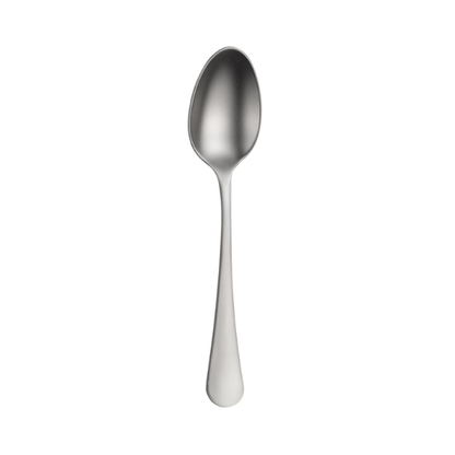 Glassware UK Pintinox Stresa Mystique table spoon, elegant cutlery with a sleek handle design, shown on a white background.