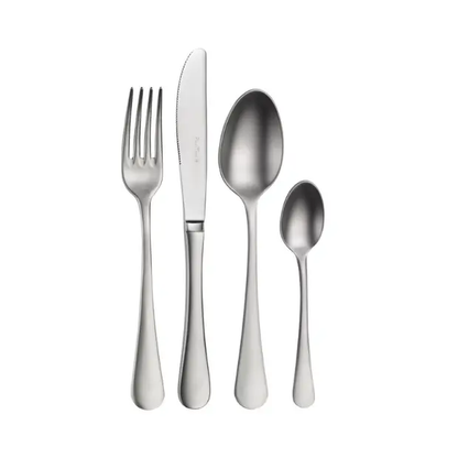 Glassware UK Pintinox Stresa Mystique table knife, sleek cutlery with stainless steel blade and ergonomic handle design.