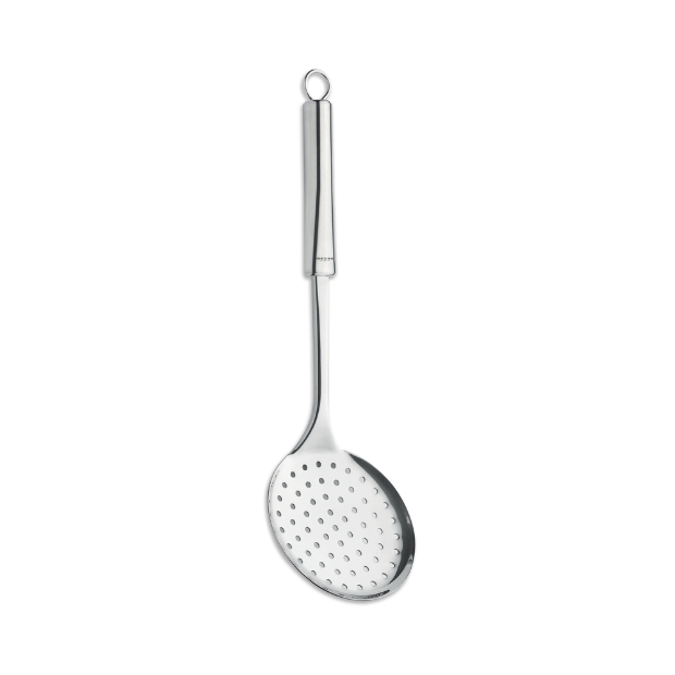 Glassware UK Smart Skimmer for kitchen, stainless steel utensil with fine mesh for straining and skimming food.