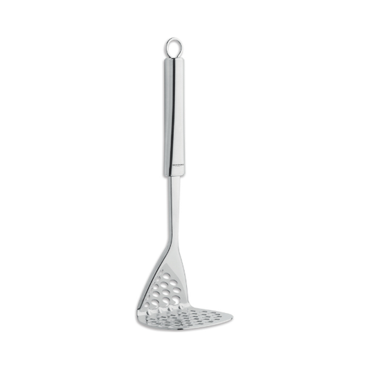 Glassware UK Smart Potato Masher by Ghidini, a stainless steel kitchen utensil with ergonomic handle for easy mashing.