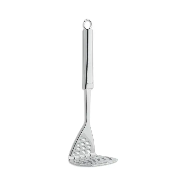 Ghidini Smart Potato Masher in kitchen utensil set, featuring stainless steel handle and durable mashing surface for smooth potatoes.