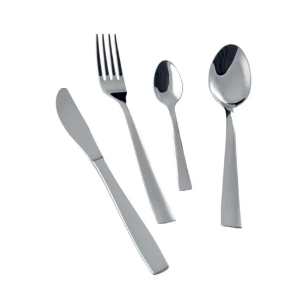 Selena Table Knife by Svanera, a sleek cutlery piece with a polished stainless steel finish, designed for elegant dining.