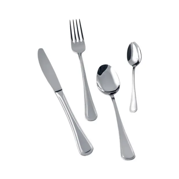 Steel Stefania Table Fork from Svanera, elegant cutlery with a sleek handle design, suitable for fine dining and table setting.