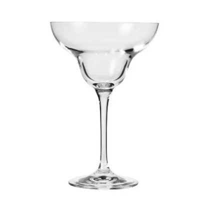 Set of six Krosno Avant-Garde Margarita Champagne Flutes, 270ml, clear glassware with elegant, modern design.