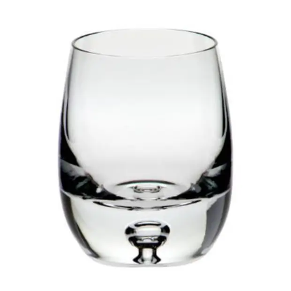 Set of six Krosno Bubble Based Barrel whisky tumblers, 420ml glassware with textured bubble design for enjoying whisky.