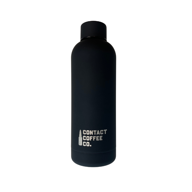 Contact Coffee Company Ltd. Soft Touch Gear water bottle with a sleek design and ergonomic grip for easy hydration.