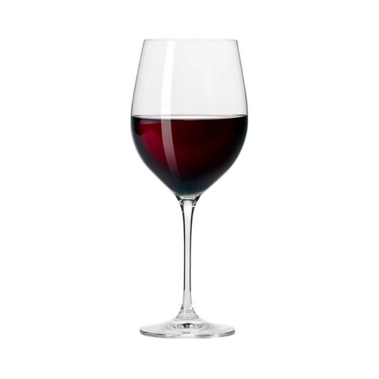 Krosno Harmony red wine glass, 470ml, clear glassware from Glassware UK, showcasing a tall, elegant wine glass with a slender stem.