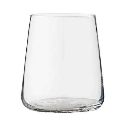 Set of six Krosno Avant Garde whisky tumblers, 430ml glassware, with clear, modern design for enjoying spirits.