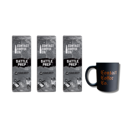 Nespresso coffee deal from Contact Coffee Company Ltd., featuring a variety of coffee capsules for a month-long supply.