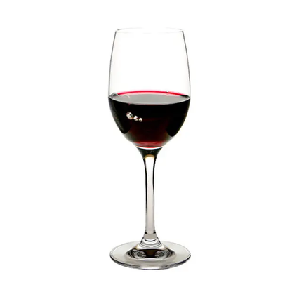 Glassware UK Diamante Petit Wine Glass with heart design in gift box, featuring sparkling diamante accents and elegant shape.