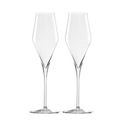 Stolzle Quatrophil Champagne Flutes with LED - Set of 2 - In a Gift Box