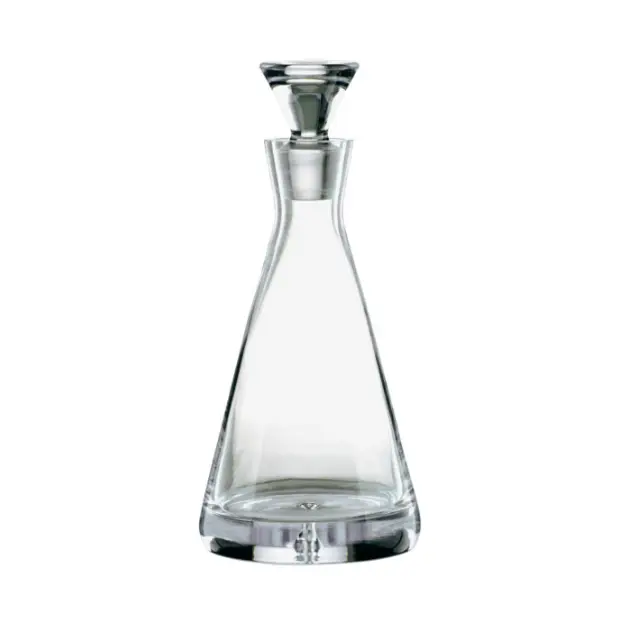 Glassware UK pyramid crystal decanter with a 0.75L capacity, featuring a geometric design and clear glass finish.