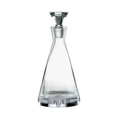 Glassware UK pyramid crystal decanter with a 0.75L capacity, featuring a geometric design and clear glass finish.